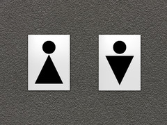 Табличка туалет мужской (женский)